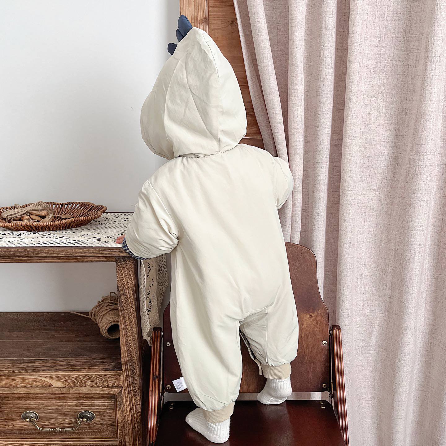 Cute Cartoon Baby Jumpsuit – Long-Sleeve Autumn & Winter Outfit for Baby Boys 👶