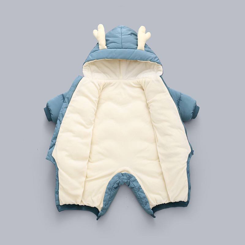 KYHE｜Cozy Winter Newborn Romper – Western Style Jumpsuit for Boys & Girls 👶