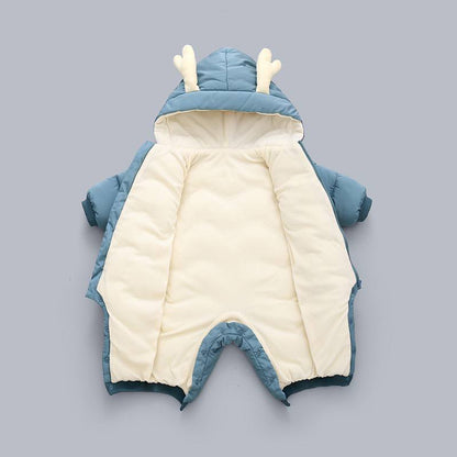 KYHE｜Cozy Winter Newborn Romper – Western Style Jumpsuit for Boys & Girls 👶