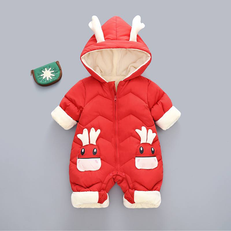 KYHE｜Cozy Winter Newborn Romper – Western Style Jumpsuit for Boys & Girls 👶