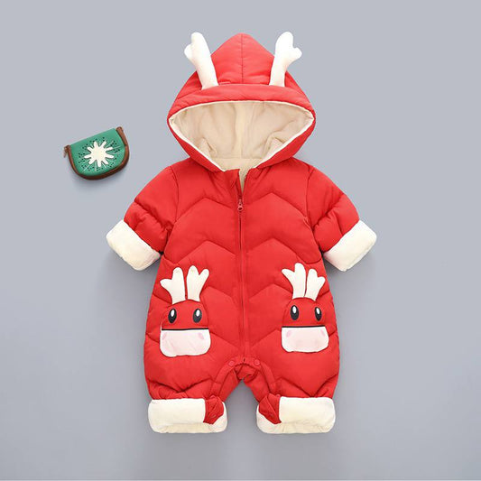KYHE｜Cozy Winter Newborn Romper – Western Style Jumpsuit for Boys & Girls 👶
