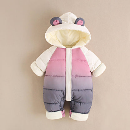 KYHE｜Cozy Winter Newborn Romper – Western Style Jumpsuit for Boys & Girls 👶