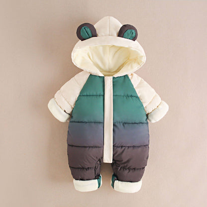 KYHE｜Cozy Winter Newborn Romper – Western Style Jumpsuit for Boys & Girls 👶