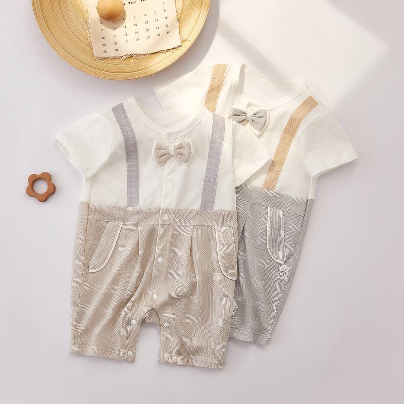 Lightweight Summer Baby Jumpsuit – Soft One-Piece Climbing Suit