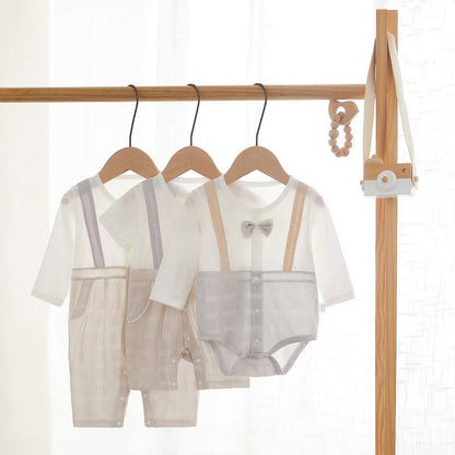 Lightweight Summer Baby Jumpsuit – Soft One-Piece Climbing Suit